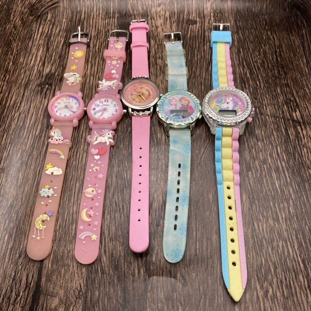 Girls Watch Lot 5 Little Girls Watches Need Batteries